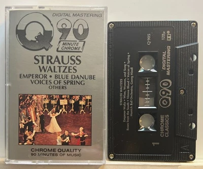 Strauss Waltzes: Emperor, Blue Danube Voices of Spring (Cassette Tape) *Rare* VG - Image 1 of 2