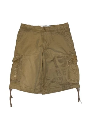 Aeropostale Beige Cargo Shorts Grunge Y2K Men’s Size 31 Men’s 87 Embroidered  - Image 1 of 4