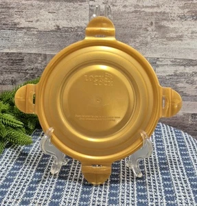 Lock & Lock 5 7/8" diameter Round Replacement Lid, GOLD Color (Lid Only) - Picture 1 of 4