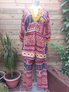 African Trouser Suit Pyjamas Size M - Picture 1 of 8