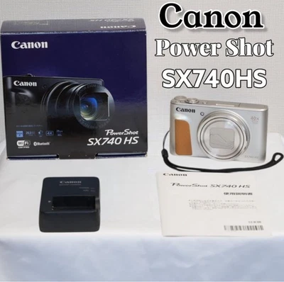 Canon PowerShot SX740 HS Silver Compact Camera 40x Zoom 4K Video Wi-Fi - Image 1 of 4