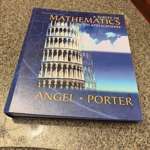 Survey of Mathematics with Applications by Angel & Porter (2000, Hardcover)  - Imagen 1 de 6