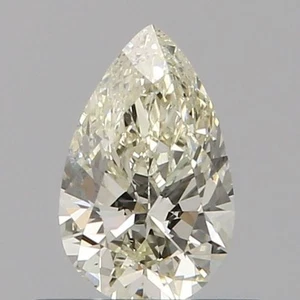 0.40 Ct 100% Natural Pear GIA CERTIFIED Diamond Color M/SI Clarity 6x4 mm - Picture 1 of 4