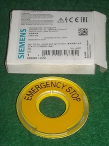 siemens 3SB3921 0DD Emergency stop back plate Illuminatable yellow new in box - Picture 1 of 4