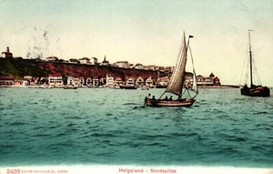 Helgoland, Nordspitze, 1912 von Bremen nach Dresden versandt - Picture 1 of 2