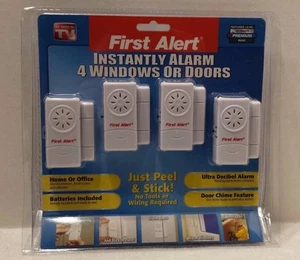 (4) First Alert Premium Home Security For Windows or Doors - Picture 1 of 4