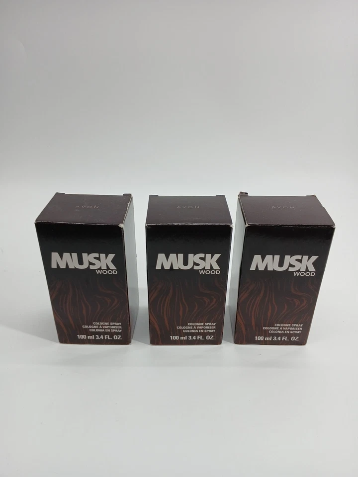 Avon Musk Wood Cologne Spray for Men 3.4 FL Oz 161143
