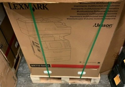New Sealed Lexmark MX711DE MX711 Printer 24TZ404 + 2 x Extra Trays + Caster Base - Image 1 of 3