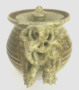 Vintage Pottery Teapot Gargoyle Ceramic Handmade Signed - Picture 1 of 7