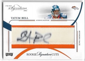 2004 Prime Signatures Rookie Signature Cuts #139 Tatum Bell RC /99 px4cb - Picture 1 of 2