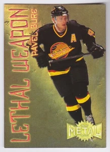 1996-97 SkyBox Metal Universe Pavel Bure Leathal Weapon Super Power #2 Canucks - Picture 1 of 2