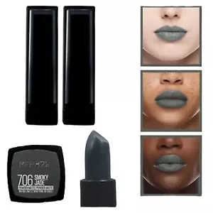 2er Pack Maybelline Color Sensational Powder Matte Lipstick 706 Smoky Jade - Bild 1 von 12