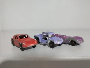 (3) Vintage Tootsietoy Diecast / Jaguar D TYPE XK / BAJA RUN RABBIT / PORCHE - Imagen 1 de 8