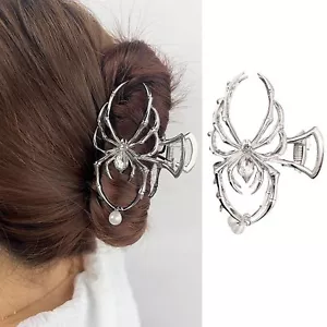 Spider Hair Claw Clips Metal Sliver Hair Clips for Thick or Thin Hair Gothic ... - Picture 1 of 8