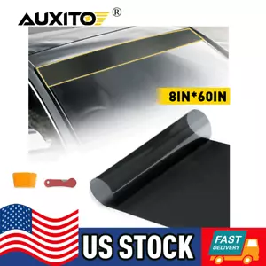 Sun Strip Visor Windshield Banner Premium Vinyl Decal Cast PVC Film 60"x8" - Picture 1 of 10