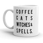 Coffee Cats Witches And Spells Mug Funny Halloween Coffee Cup - 11oz