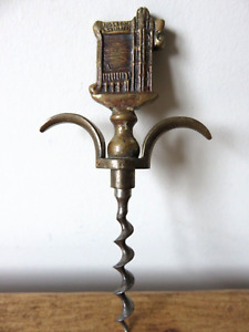 Vintage Brass Collectible - BOSTON STUMP -  Two Finger Pull Style Cork Screw