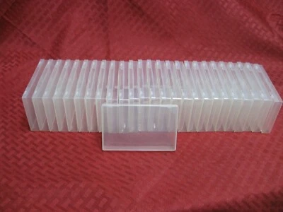 Lot of 25 new Poly Cassette tape Cases Clear Soft Plastic