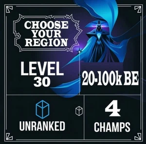 League of Legends Pitufo Nivel 30+ LoL Sin Clasificar Sin Verificar Entrega Instantánea SEGURA - Imagen 1 de 2