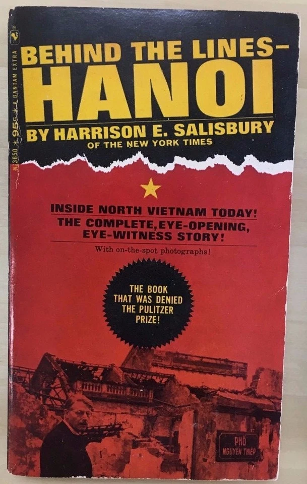 BEHIND THE LINES--HANOI Harrison E Salisbury (1967) Bantam illust Vietnam pb 1st - Image 1 of 1