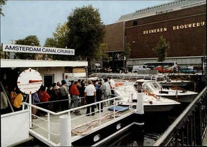Schiffe Canal Cruises Verkaufs- und Ablegestelle in AMSTERDAM Holland Niederland - Picture 1 of 2