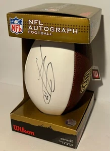 NFL Autograph Football Signed by Sidney Rice NEW in box and signed - Picture 1 of 3