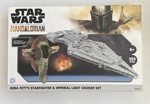 STAR WARS The Mandalorian Boba Fett's Starfighter Imperial Light Cruiser Set 4D - Picture 1 of 8