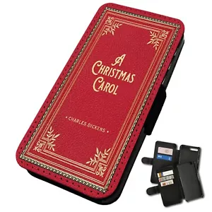 Printed Silicone Flip Mobile Phone Case Cover Gift Original Charles Dickens Book - Picture 1 of 4