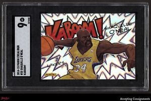 2014-15 Panini Excalibur Kaboom #35 Shaquille O'Neal SGC 9 Mint LAKERS