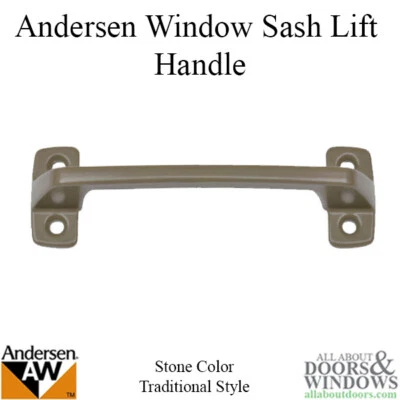Andersen Sash Lift Handle For Double Hung Windows Sash Handle With 4 Screw Holes - Image 1 of 2