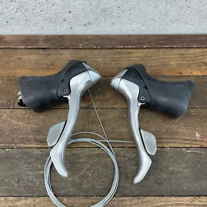 Shimano Dura Ace TRIPLE Shifters 9s 9 Speed ST-7700 Shift Lever ST-7703 Vintage - Picture 1 of 13