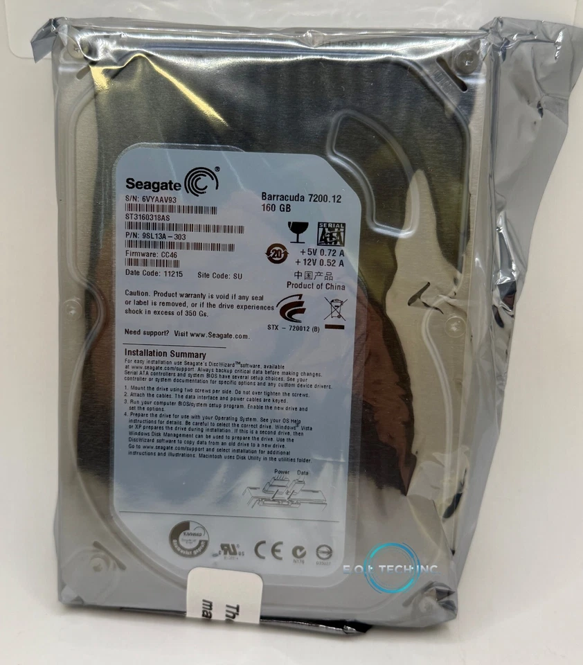 ST3160318AS Seagate Barracuda 7200.12 160GB Hard Disk Drive HDD 3.5 - Image 1 of 1