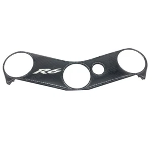 Carbon Triple Tree Top Clamp Upper 3D Decal Sticker Fit Yamaha YZF-R6 2006-2016 - Imagen 1 de 3