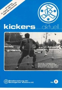 Cuaderno de programa de fútbol 80/81 Copa Stuttgarter Kickers - RW Lüdenscheid - Imagen 1 de 1