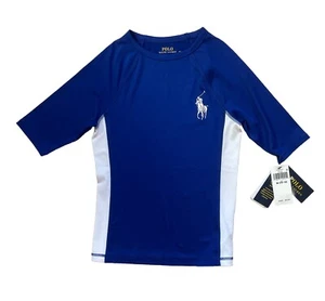 Polo Ralph Lauren Boys Rash Guard Short or Long Sleeves ; Sizes 6, 8, 10-12 NWT - Picture 1 of 7