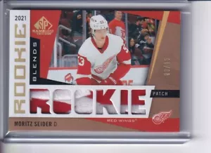 2021-22 MORITZ SEIDER UPPER DECK SP GAME USED ROOKIE RC BLENDS PATCH RB-MS 3/15 - Picture 1 of 2