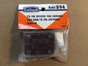 NOS Vintage Calrad 894 TV/FM Splicer for Shielded 300 Ohm Antenna Cable Japan - Picture 1 of 3