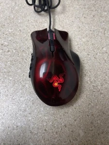 Rare Razer Naga Hex Wraith Red Laser Gaming Mouse RZ01-0075 MMO MOBA Perfect Con - Bild 1 von 10