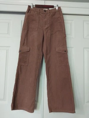 SO Junior Women's High Rise Wide Leg Corduroy Cargo Pants Size Small - Image 1 of 4