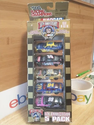 Racing Champions lot 5 pack NASCAR 1/64 diecast Elliott Burton LaPage 1998 NIP - Image 1 of 4