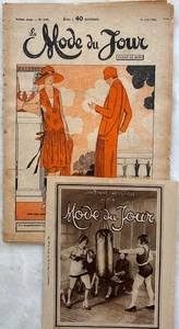 LA MODE DU JOUR Nr. 278 vom 19. August 1926 Zeitschrift alte Mode + Beilage Kunst - Bild 1 von 8