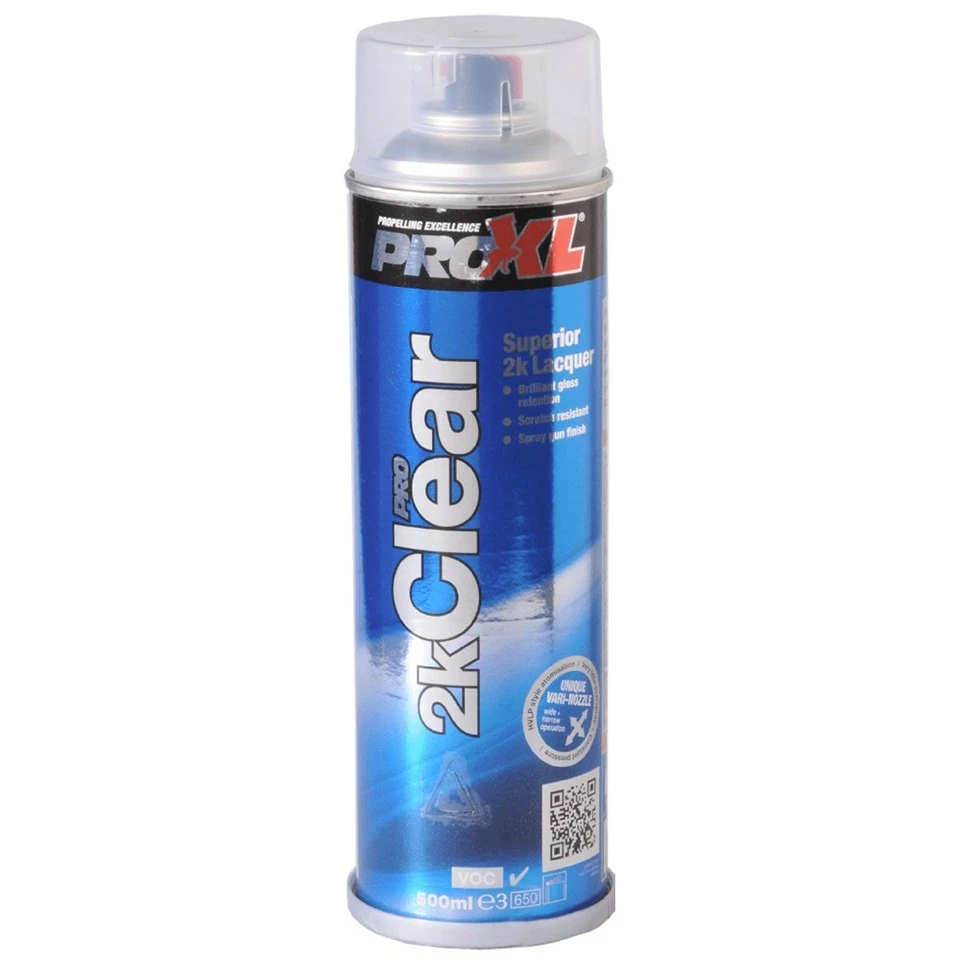 12x Proxl  Pro 2K Clear Gloss Lacquer Superior Quality Aerosol Spray 500ml - Image 1 of 1
