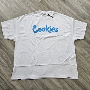 Cookies Clothing SF Kurzarm Shirt Weiß/Blau 3XL Neu Neu mit Etikett - Bild 1 von 8