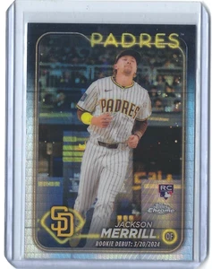 Jackson Merrill 2024 Topps Chrome Update Rookie Hyper Prism Refractor #USC57 RC - Bild 1 von 2