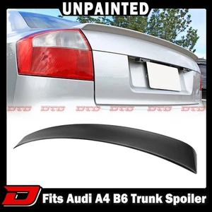 2005 Fit For Audi A4 B6 Saloon 4D Sedan Rear Trunk Spoiler Wing S Look Unpainted - Picture 1 of 8