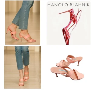 Manolo Blahnik Coral High Heel Schuhe schlankes Design Größe 36 Made In Italy - Bild 1 von 11
