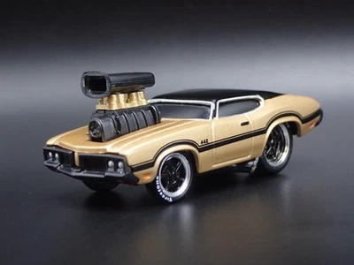 1970 70 Olds oldsmobile 442 Oro 1/64 Scala da Collezione Modellino Auto - Immagine 1 di 4