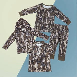 Geschwister Baby Jungen Bottomland Camouflage Langarm Pyjama Outfit - Bild 1 von 7