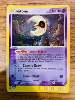 NEAR MINT! Lunatone (8/100) EX Sandstorm Cosmos Holo Pokemon Card! FAST P&P! - Image 1 of 4