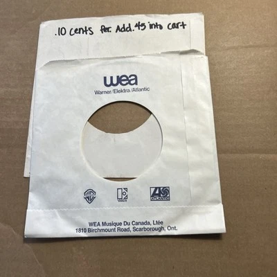 1 Company Sleeve Only WEA Warner Elektra Atlantic Logos Foto 1 de 3